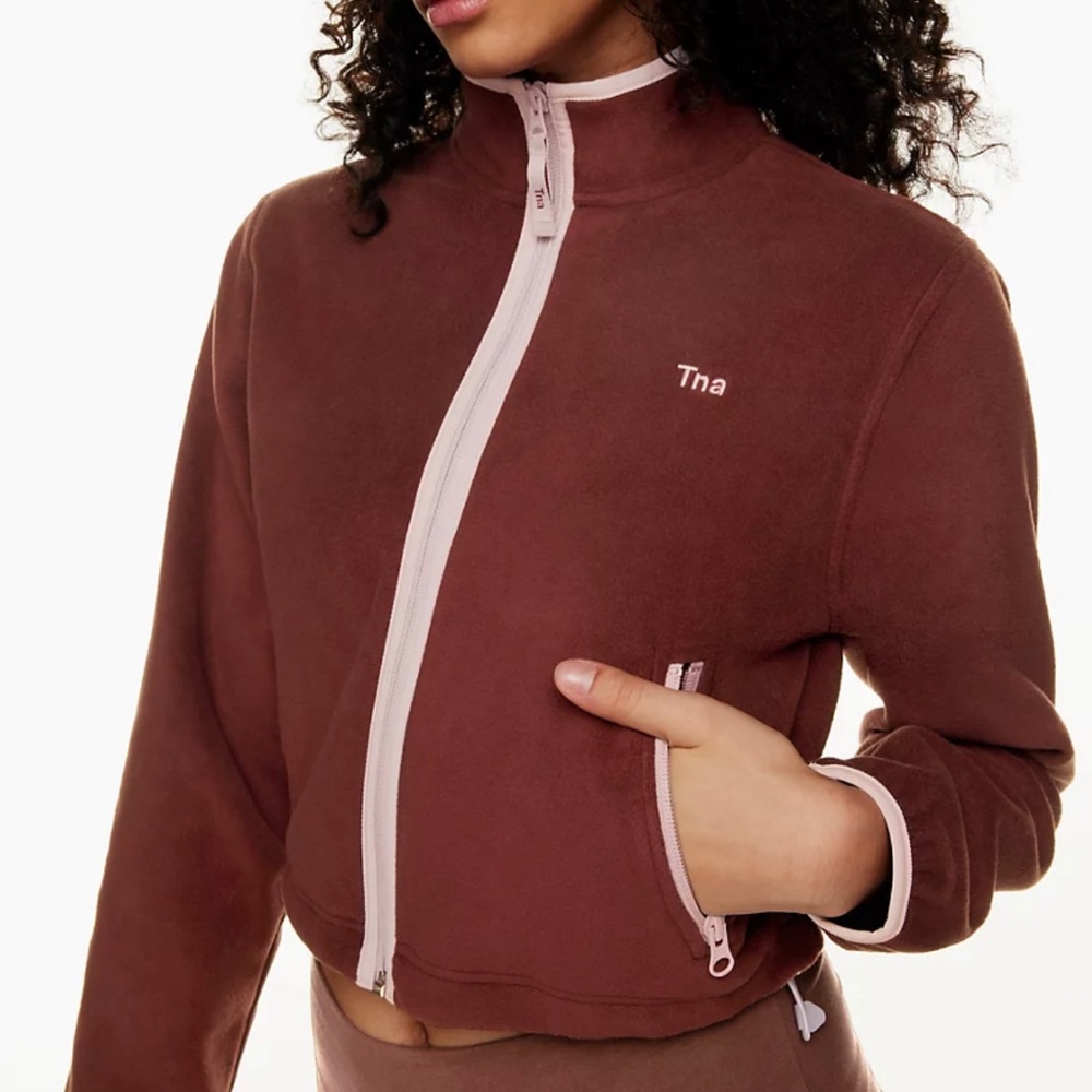 Aritzia Tna Sno Polar Zip-Up